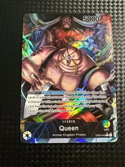 QUEEN OP04-040 KINGDOMS OF INTRIGUE ONE PIECE English Alt Art Leader NM! - Image 2