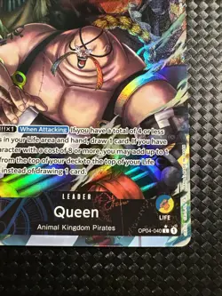QUEEN OP04-040 KINGDOMS OF INTRIGUE ONE PIECE English Alt Art Leader NM! - Image 5