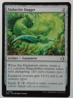 Stalactite Dagger *PLAYSET* Magic MtG x4 Lorwyn Eclipsed - Image 1