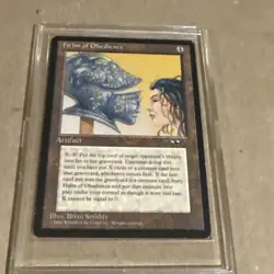 1996 MTG Helm of Obedience Alliances Mint (Never Played) magic the gathering - Image 1