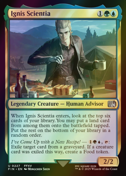 MTG Ignis Scientia Foil ** Final Fantasy ** English - Image 1