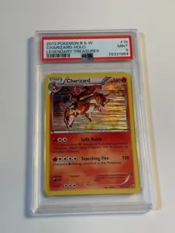 2013 Pokemon B&W Charizard -HOLO Legendary Treasures #19 Mint PSA 9 - Image 1