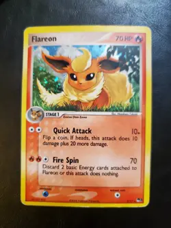 Pokemon TCG Flareon 2/17 Holo Pop Series 3 MP - Image 1