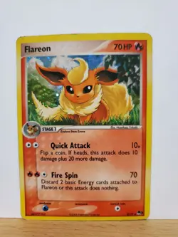 Pokemon TCG Flareon 2/17 Holo Pop Series 3 MP - Image 3