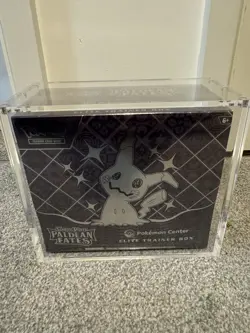 Pokemon Scarlet & Violet - Paldean Fates - Elite Trainer Box ETB - acrylic case - Image 1