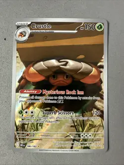 Pokemon TCG * Destined Rivals 186/182 Crustle Illustration Rare * NM FRESH PK - Image 1