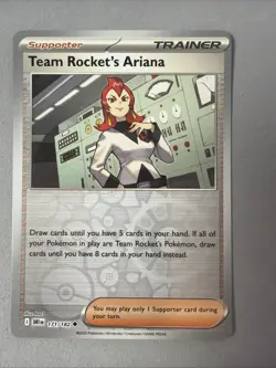 Pokemon TCG * Destined Rivals 171/182 Team Rocket's Ariana * REVERSE HOLO * NM - Image 1
