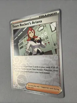 Pokemon TCG * Destined Rivals 171/182 Team Rocket's Ariana * REVERSE HOLO * NM - Image 2