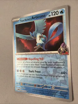 Pokemon TCG * Destined Rivals 051/182 Team Rocket's Articuno Rare * REVERSE HOLO - Image 2