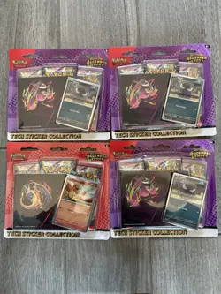 Pokemon Ascended Heroes Tech Sticker Collection Sealed Packs Lot of 4 - Image 1