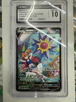 CGC Gem Mint 10 Pokemon TCG Starmie V TG13/TG30 Astral Radiance Trainer Gallery - Image 1