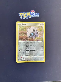 Pokemon TCG Aron Crown Zenith 87/159 Reverse Holo LP. - Image 1