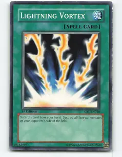 Lightning Vortex #SD5-EN030 1st Edition Yugioh Card - Image 1