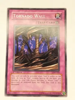 Yu-Gi-Oh! TCG Tornado Wall LON-023 1st Edition VLP - Image 1