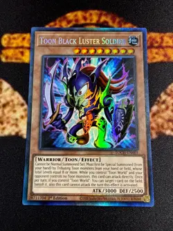 YUGIOH • TOON BLACK LUSTER SOLDIER • COLLECTORS RARE • TOCH-EN001 • 1st ED • NM - Image 2