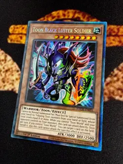 YUGIOH • TOON BLACK LUSTER SOLDIER • COLLECTORS RARE • TOCH-EN001 • 1st ED • NM - Image 3