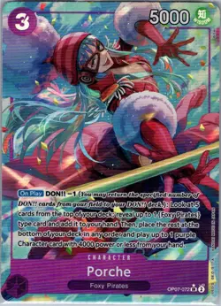 Porche (Alt Art) OP07-072 English 500 Years in the Future - One Piece Card - NM - Image 1