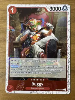 One Piece - The Best PRB02 - OP03-008 Uncommon - Buggy - Pirate Foil - Image 1
