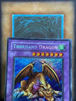 Yugioh Thousand Dragon MRD-143 Secret Rare REVERSE FOIL Misprint Error NM - Image 2