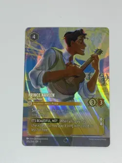 Disney Lorcana Prince Naveen Ukulele Player Enchanted 205/204 Shimmering Skies - Image 1