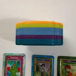 Lot of 10 Vintage Digimon 2000 Taco Bell Metal Tin Cards - Holder - Image 3