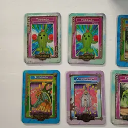 Lot of 10 Vintage Digimon 2000 Taco Bell Metal Tin Cards - Holder - Image 5