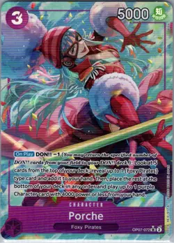 Porche (Alt Art) OP07-072 English 500 Years in the Future - One Piece Card - NM - Image 1