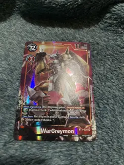 Digimon Card Game - BT1-025 SR - WarGreymon (Alternate Art) *Near Mint* - Image 1