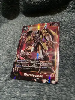 Digimon Card Game - BT1-025 SR - WarGreymon (Alternate Art) *Near Mint* - Image 3