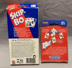 Lot of 3 Vintage Cards Game SKIP-BO, RAGE and War - Image 2