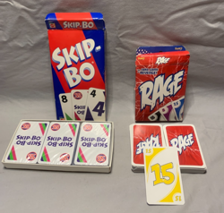 Lot of 3 Vintage Cards Game SKIP-BO, RAGE and War - Image 3