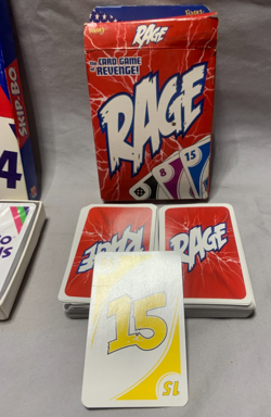 Lot of 3 Vintage Cards Game SKIP-BO, RAGE and War - Image 4