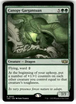 Canopy Gargantuan NM MTG Tarkir: Dragonstorm TDM TDC Magic - Image 1
