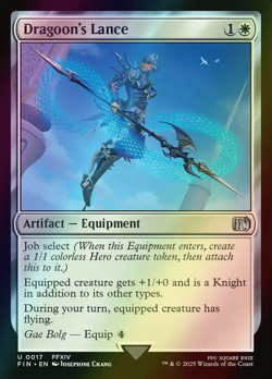 MTG Dragoon's Lance Foil ** Final Fantasy ** English - Image 1