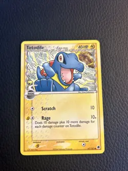 Pokemon TCG Totodile (Delta Species) EX Dragon Frontiers 67/101 Regular Common - Image 1