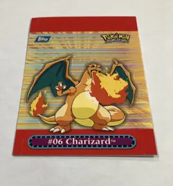 2000 Topps Pokemon CHARIZARD #9 Pop Up Card Card TV Animation Series 3 LP - Image 2