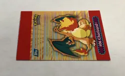 2000 Topps Pokemon CHARIZARD #9 Pop Up Card Card TV Animation Series 3 LP - Image 4