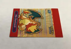 2000 Topps Pokemon CHARIZARD #9 Pop Up Card Card TV Animation Series 3 LP - Image 5