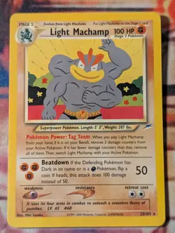 Light Machamp 25/105 Neo Destiny LP Pokemon - Image 1