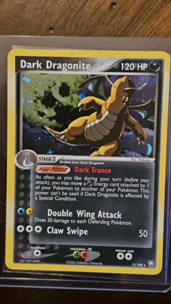 Pokemon TCG Dark Dragonite 15/109 EX Team Rocket Returns Holo Rare - Image 1