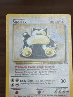 1999 Pokemon Snorlax 27/64 Jungle Regular TCG Rare Unlimited Non Holo - Image 3