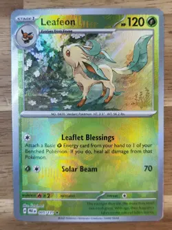 Pokemon TCG - S&V - Prismatic Evolutions - Leafeon 005/131 - Poke Ball Holo - NM - Image 1