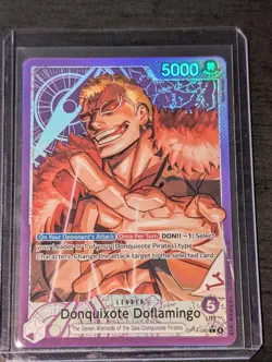 One Piece OP14-060 Donquixote Doflamingo Alt Art English The Azure Sea's Seven - Image 1