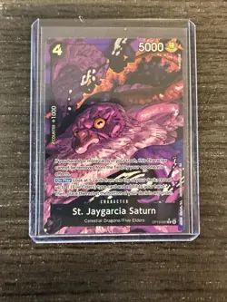 St. Jaygarcia Saturn (Alternate Art) OP13-083 Carrying On His Will Foil - Image 1