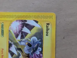 Raikou Rare Non-Holo Pokemon Card Skyridge 28/144 Vintage WOTC - Image 3