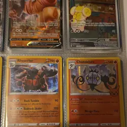 Pokemon TCG EX V Holo Card Lot Binder - Charizard Chandelure Rhyperior - Image 3
