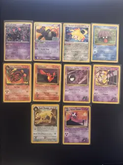 Pokemon TCG Card Collection 10 Cards MP/LP/NM Vintage Lot - Image 1