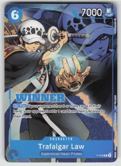 Trafalgar Law - (Winner Pack Vol. 1) PR One Piece Promotion Cards P-009 NM - Image 1