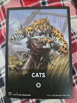 MTG Cats Theme Card Jumpstart 2022 002 Regular Token PACK FRESH Free Shipping - Image 1