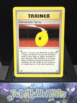 Pokemon Card Devolution Spray 72/102 Base Set WOTC Rare Trainer 4Th PRINT NM - Image 1